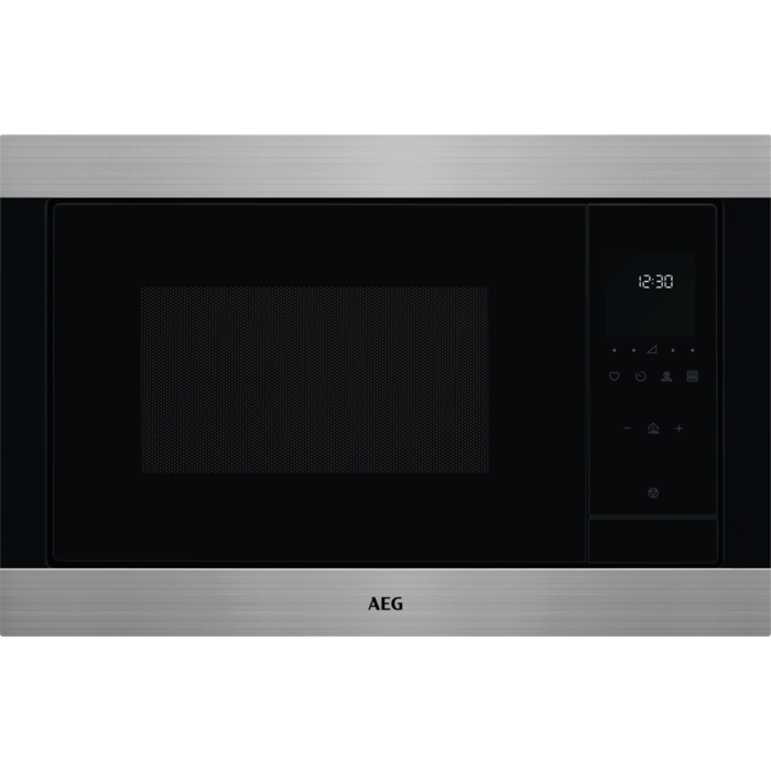 Cuptor cu microunde incorporabil cu Grill cu functie microunde/grill Negru/inox tratat antiamprenta