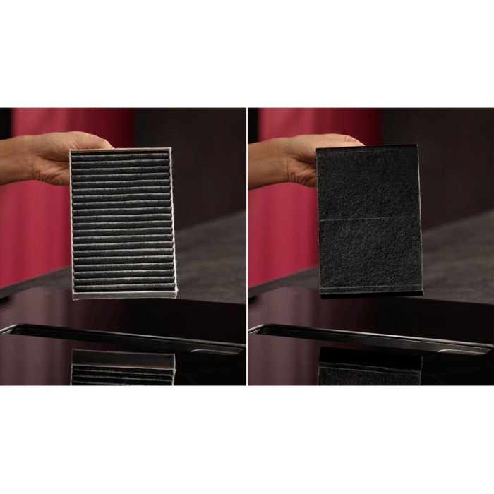 The OdourClean carbon filter freshens air for up to one year.