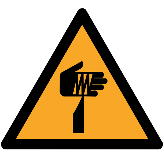 Avertisment; Element ascuțit ISO 7010